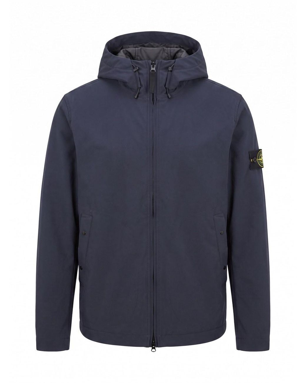 Stone Island Blue Soft Shell-R_E.Dye Short Parka for men