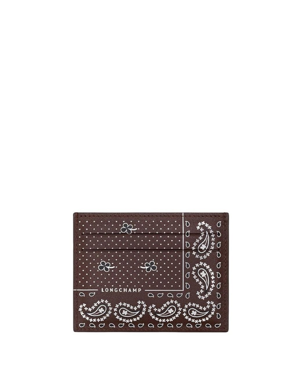 Longchamp Brown Pocket Card Holder