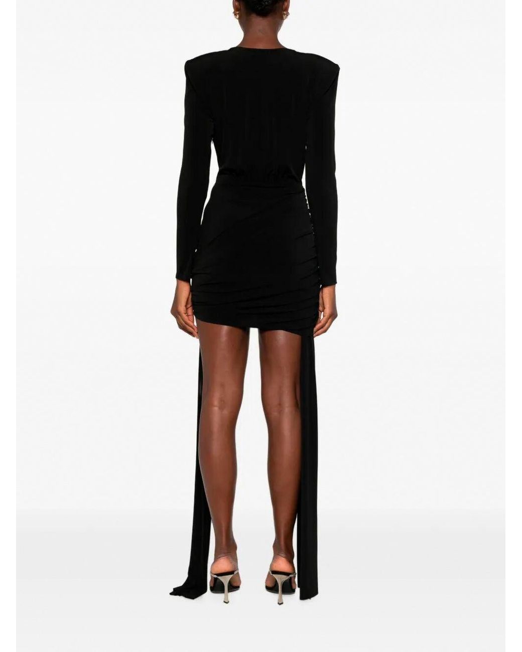 Nissa Black Evening Dress