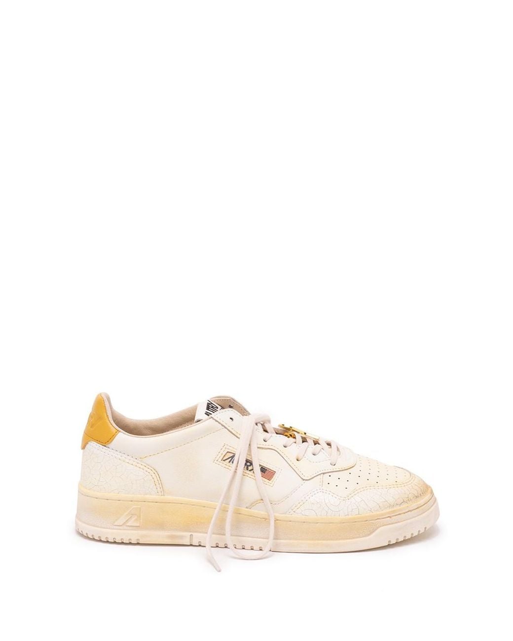 Autry Natural Medalist Leather Sneakers for men
