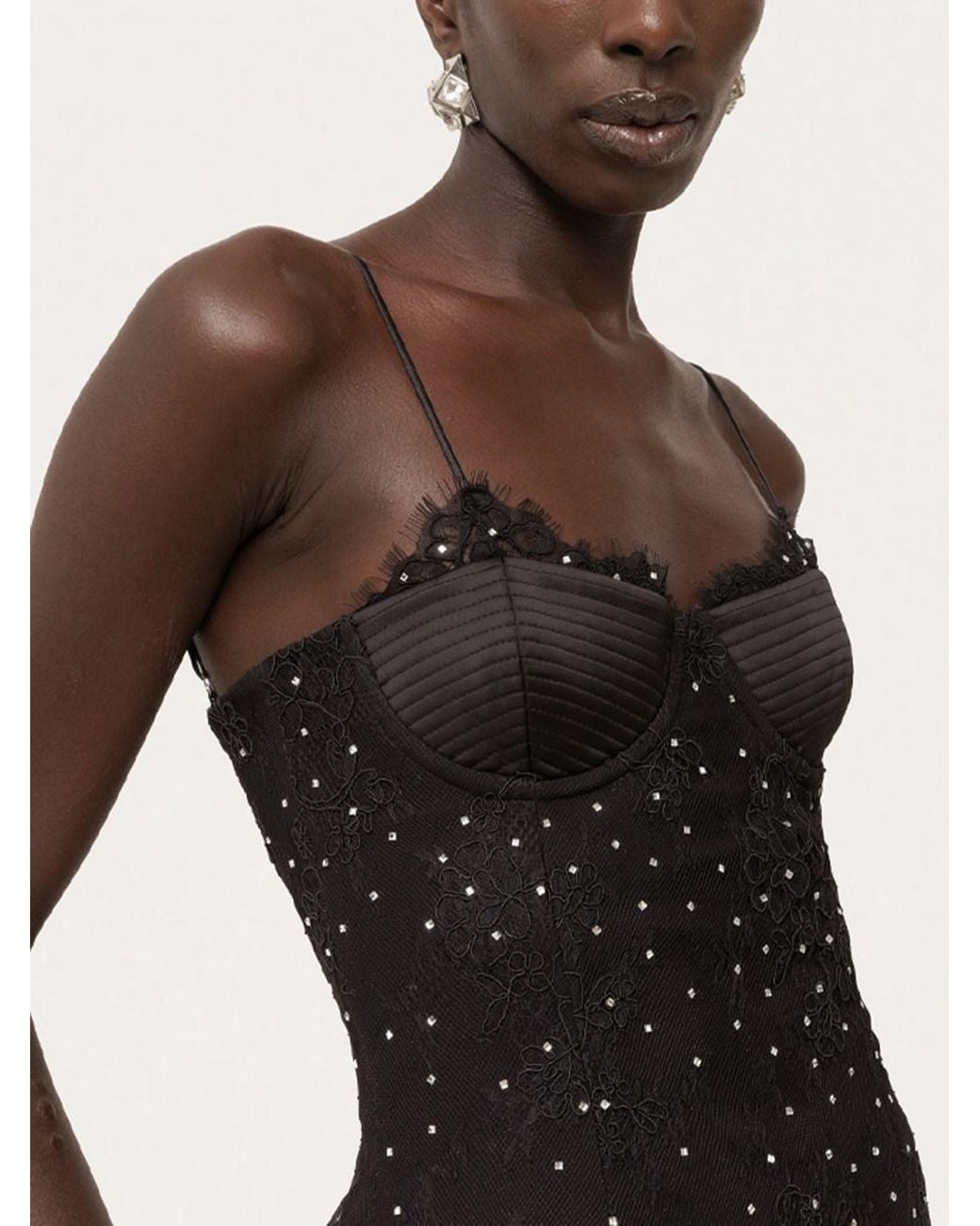 Nissa Black Evening Dress