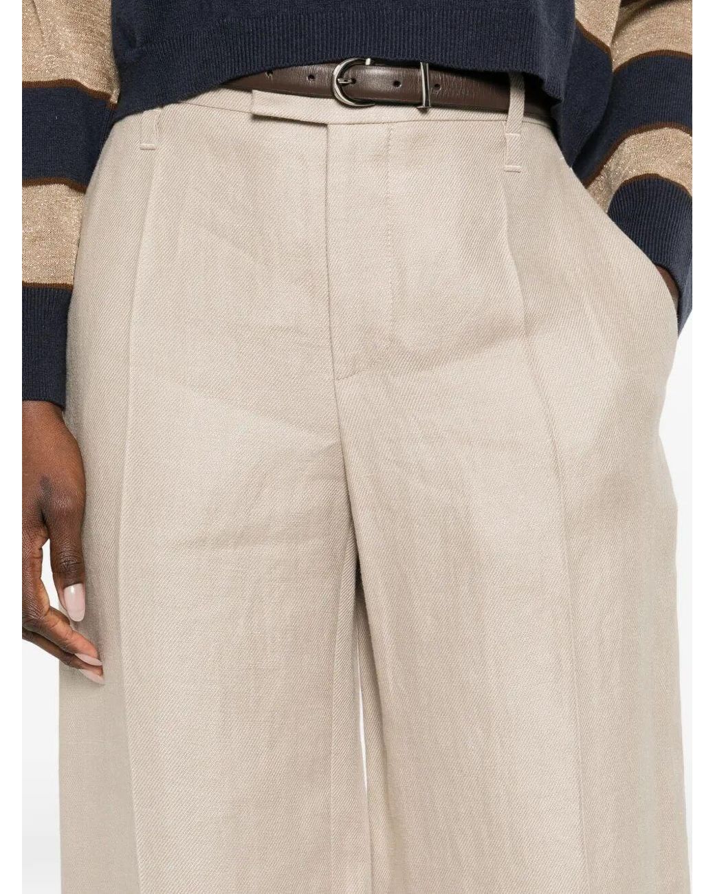 Brunello Cucinelli White Pants