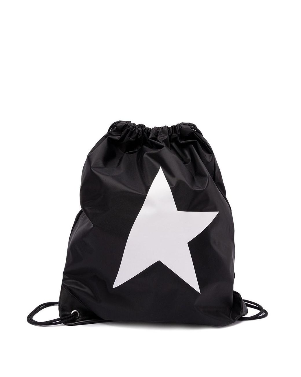 Golden Goose star Nylon Drawstring Backpack in Black for Men Lyst