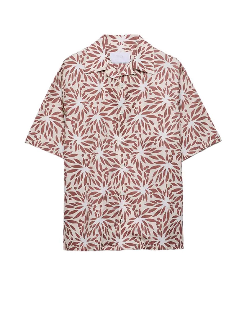 Prada Pink Striped Cotton And Silk 'Bowling' Shirt for men