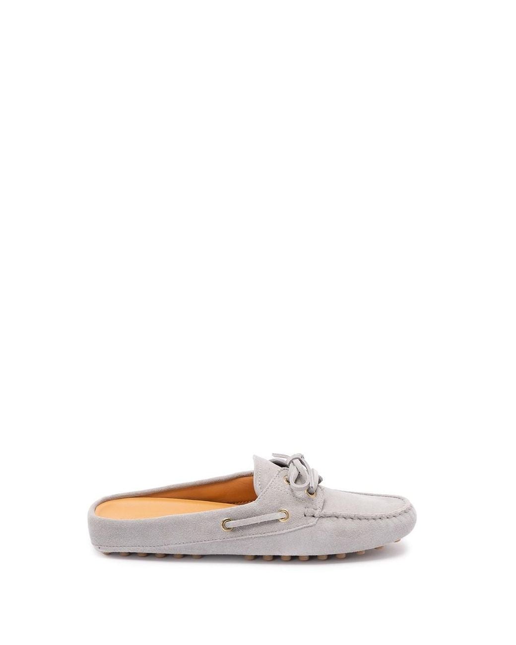 Tod's White 'Glove Gommino' Loafers