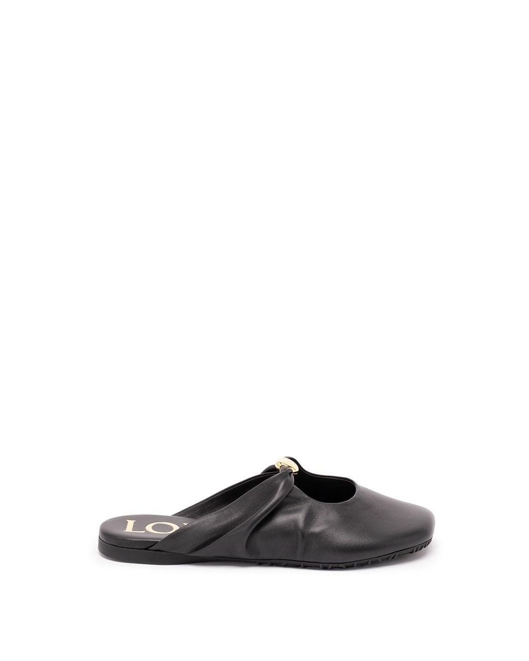 Loewe White 'Pebble' Soft Mule