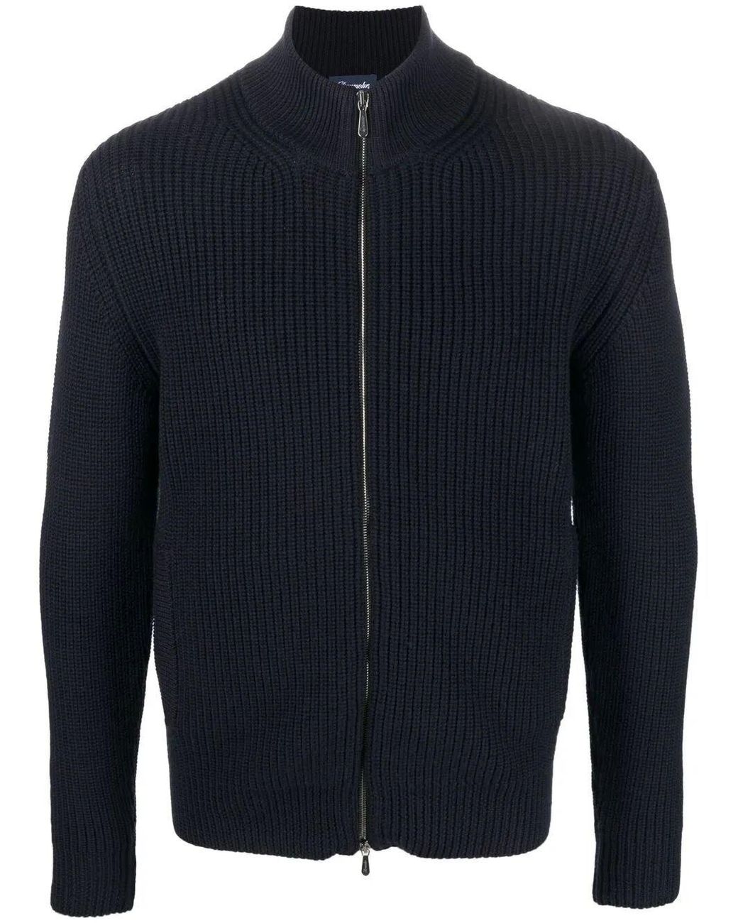 Drumohr Blue Cardigan for men
