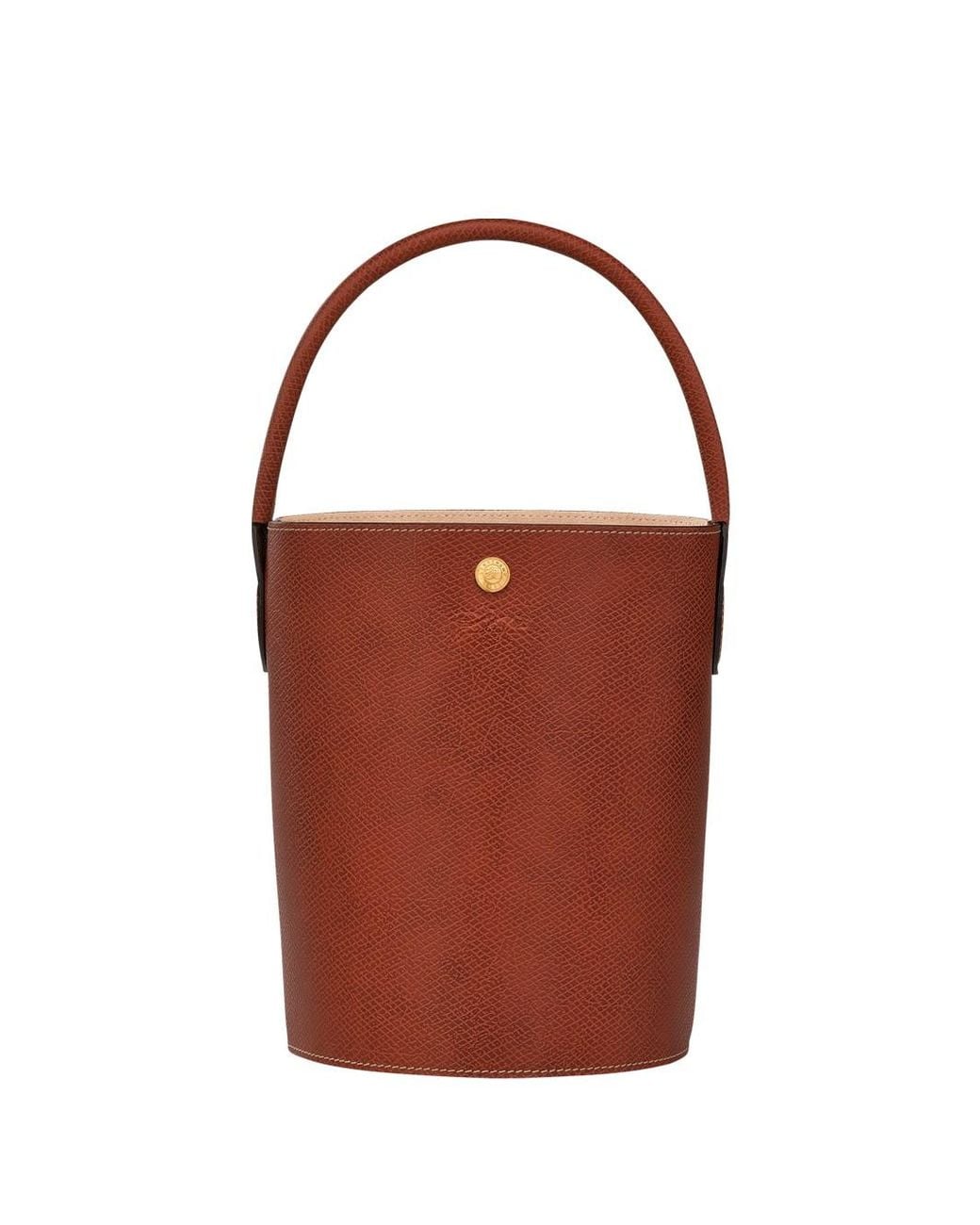 Longchamp Red `epure` Bucket Bag