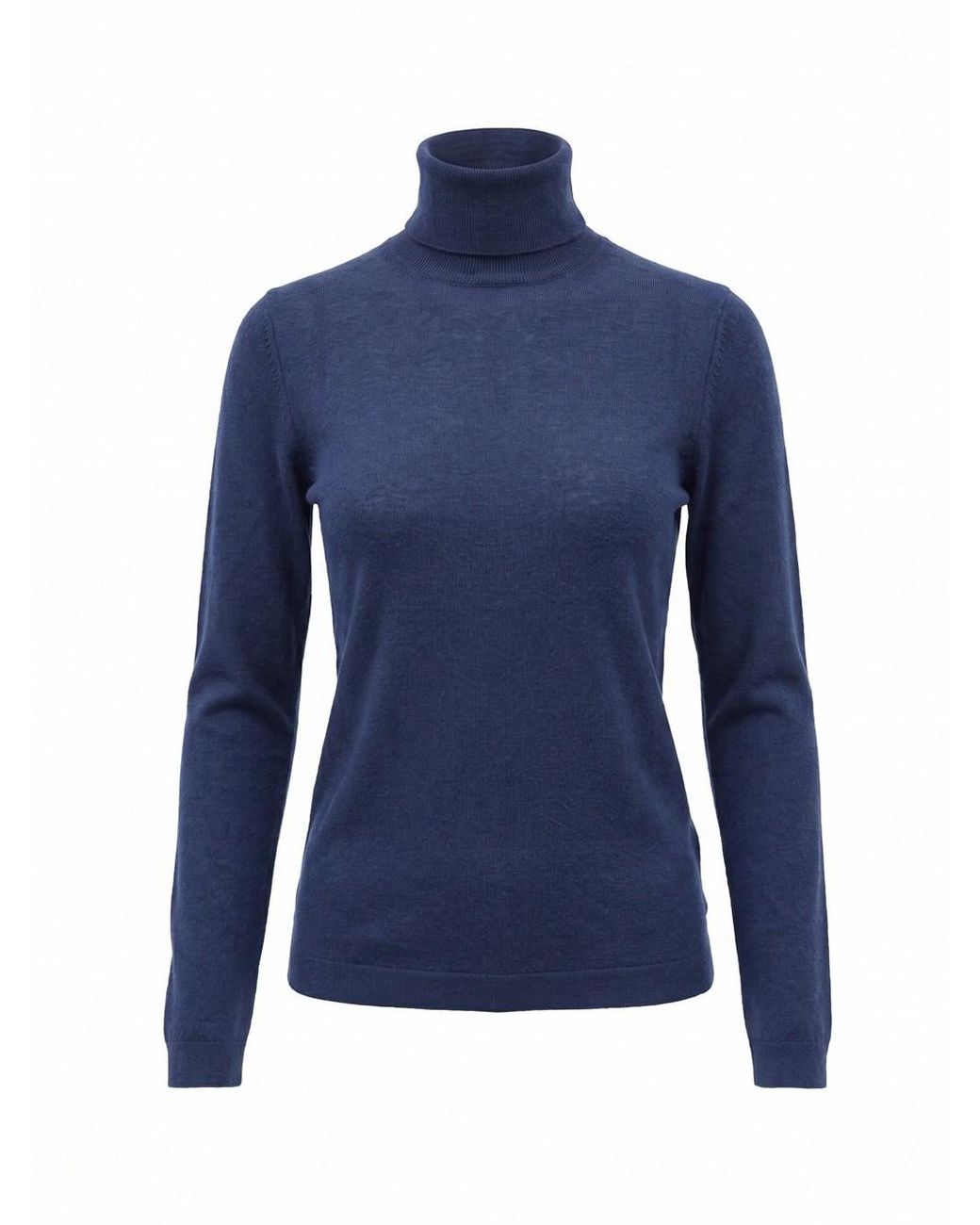 Malo Blue Turtle Neck Sweater
