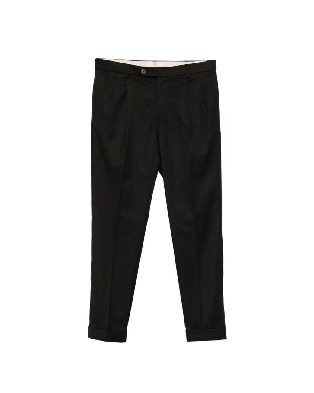 GTA Black 'Luca' Tecnico Wool Pants for men