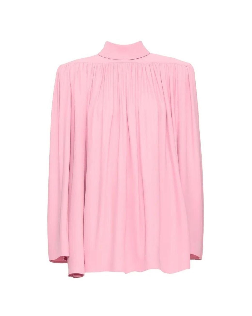 Valentino Garavani Pink Cady Couture Pleated Top