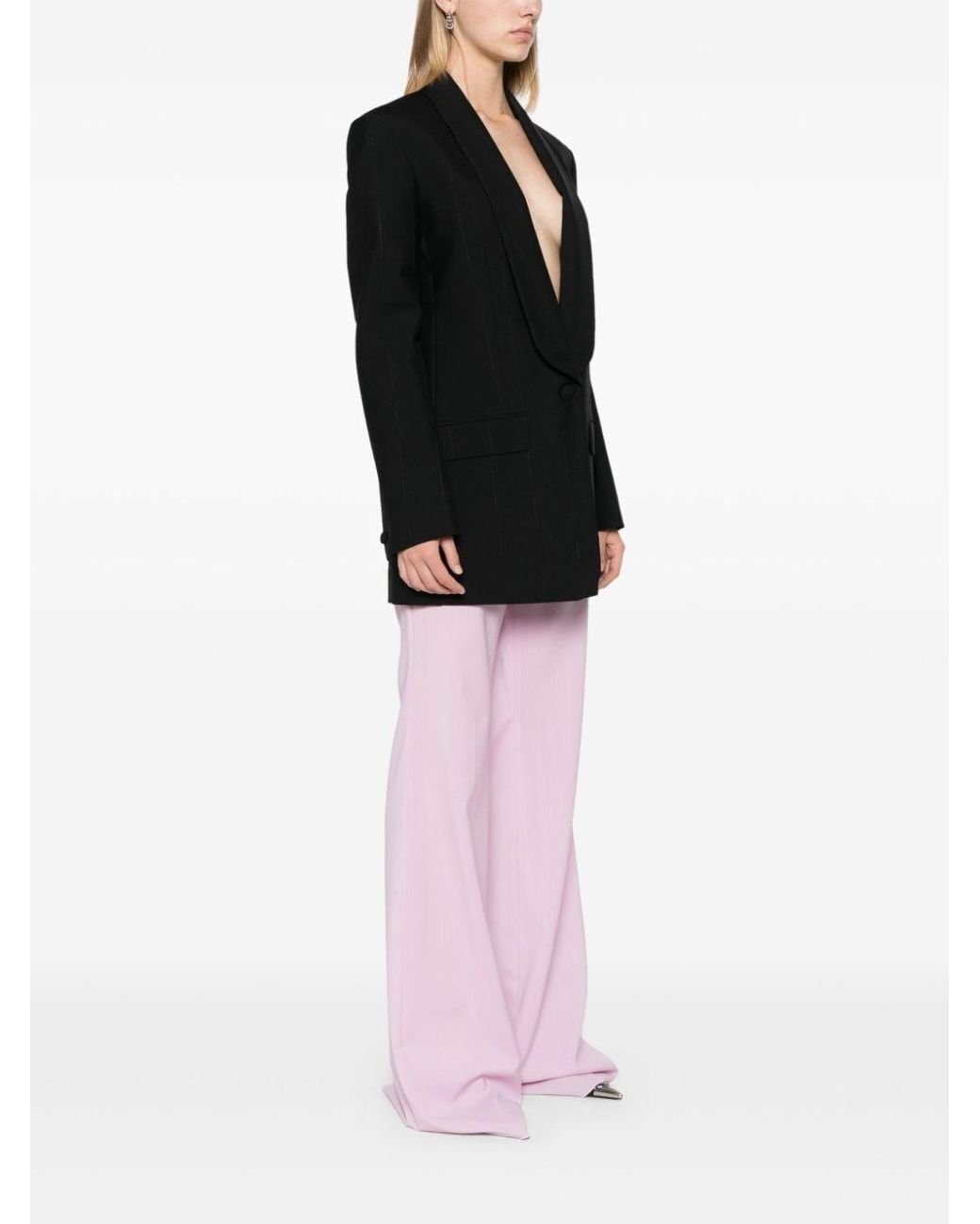 Givenchy Black Lurex Stripes Blazer