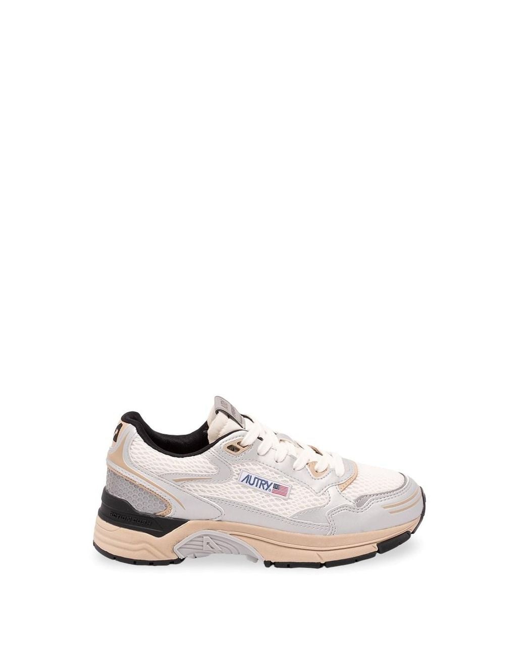 Autry White 'Hyperway' Low Sneakers