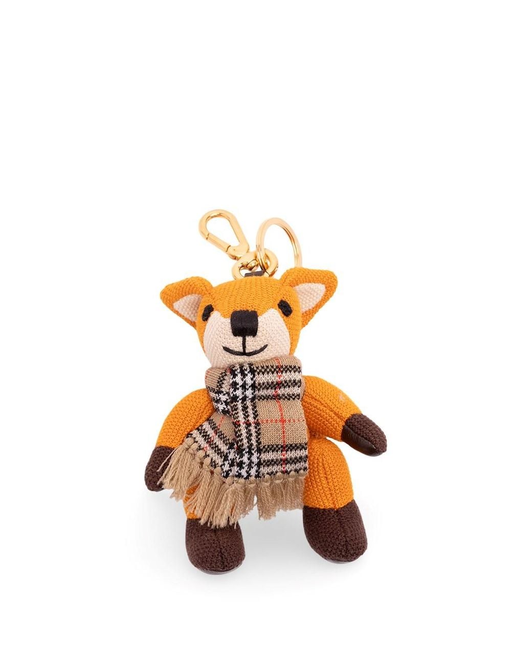 Burberry White Fox Scarf Charm