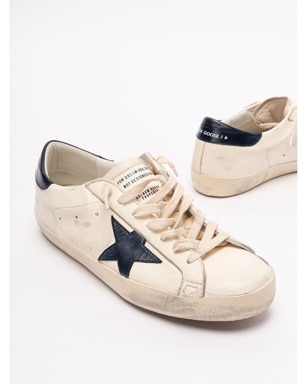 Golden Goose Deluxe Brand White 'Super-Star' Sneakers for men