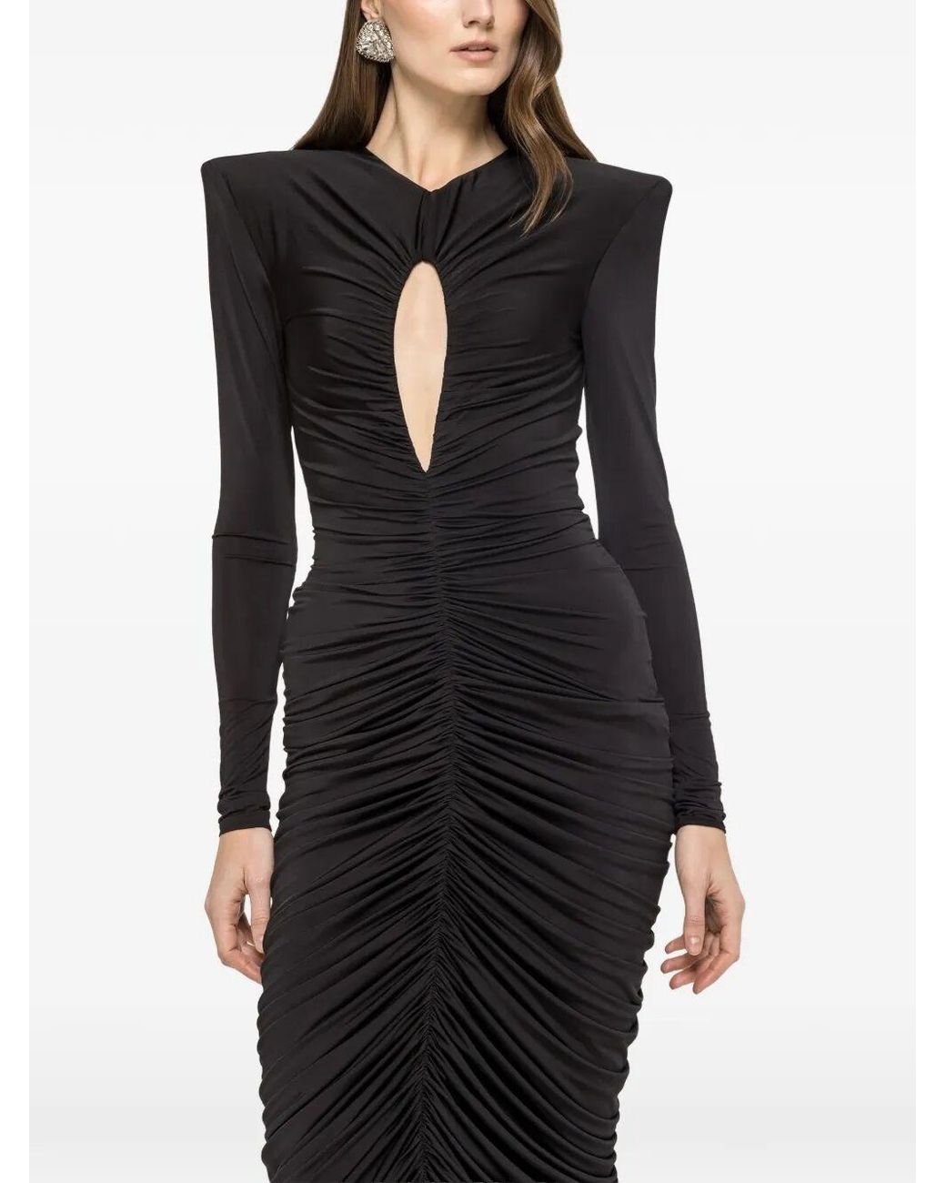 Nissa Black Evening Dress