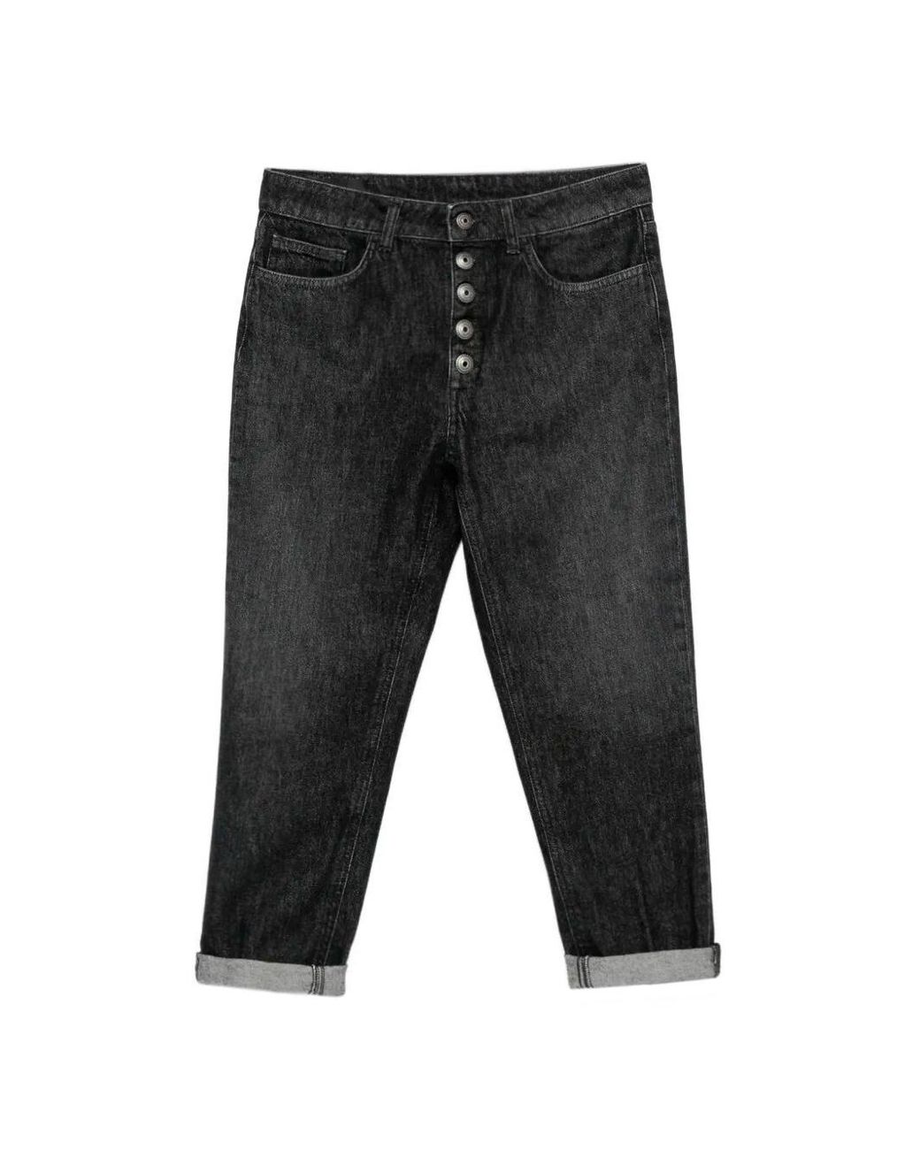 Dondup Gray 'Koons' Loose 5-Pocket Jeans