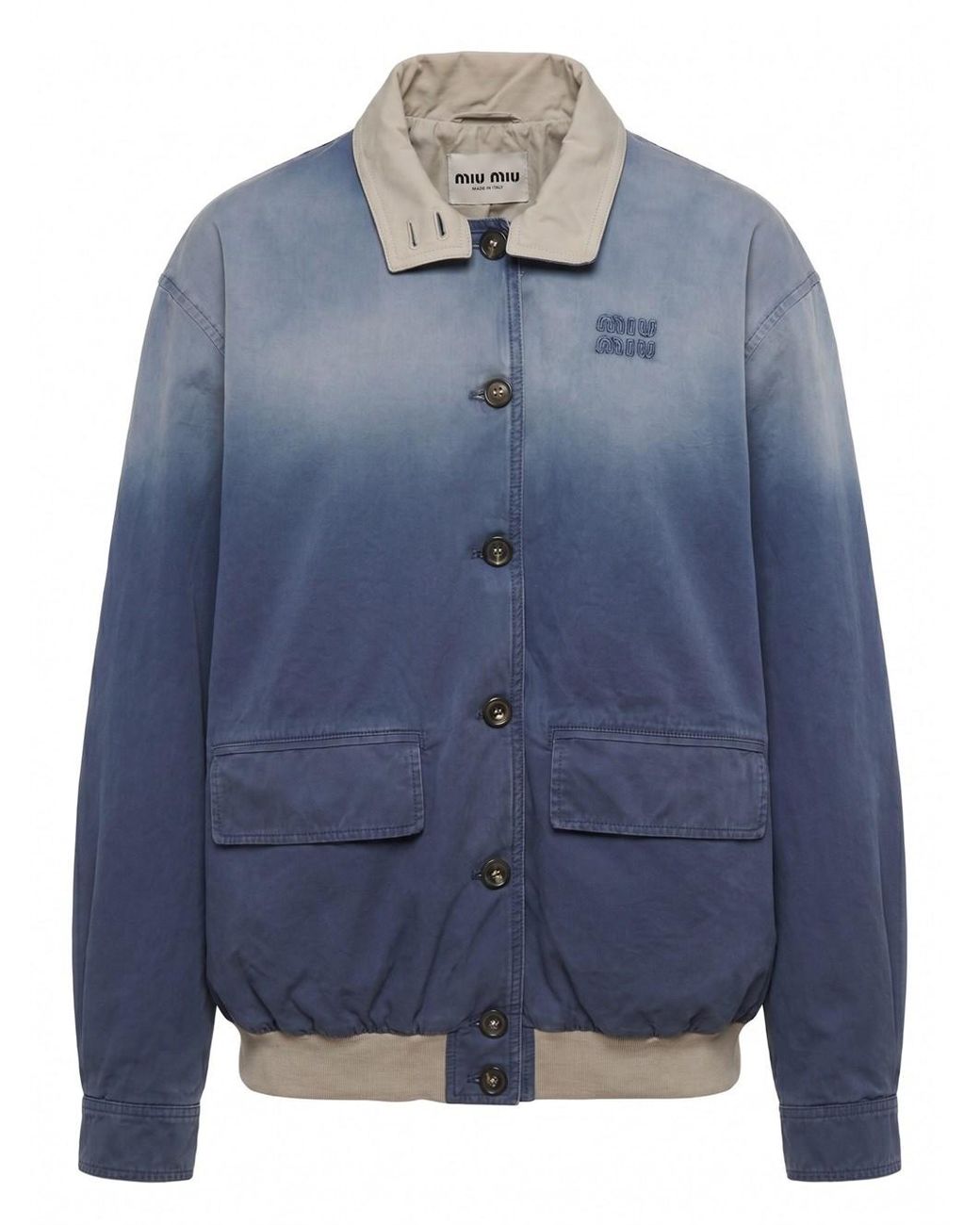 Miu Miu Blue Cotton Jacket
