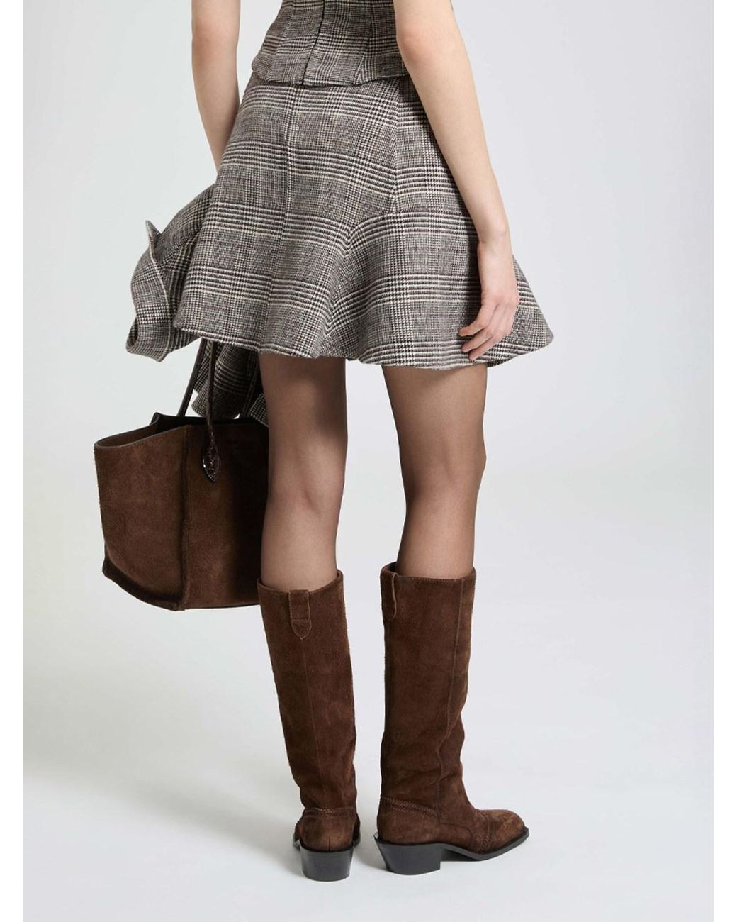 Ermanno Scervino Gray Skirt
