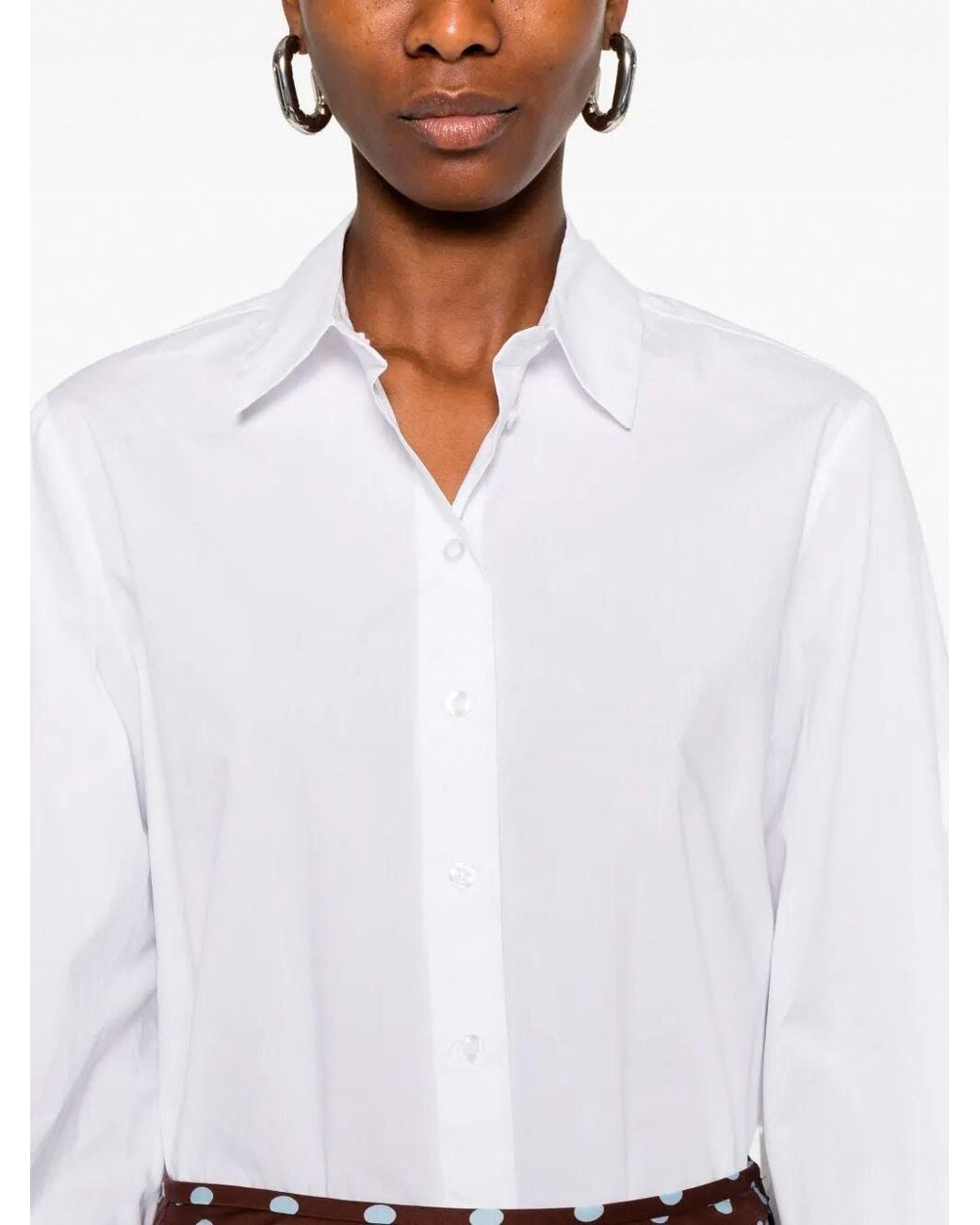 Twinset White Long Sleeve Shirt