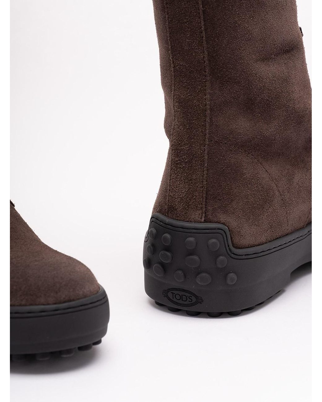 Tod's Brown Winter Gommino Ankle Boots