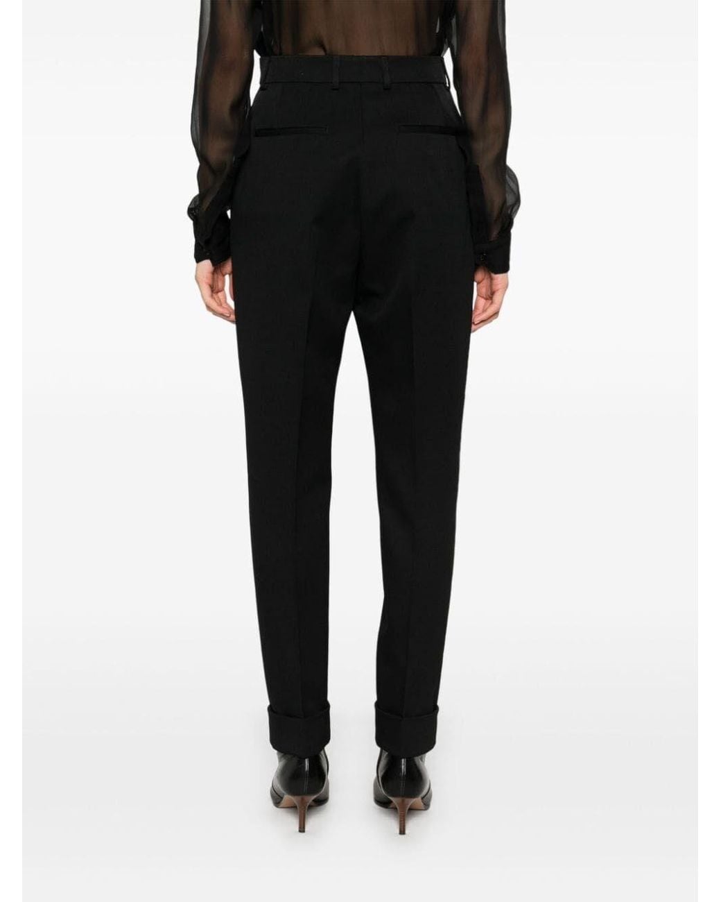 Dolce & Gabbana Black Wool Trousers