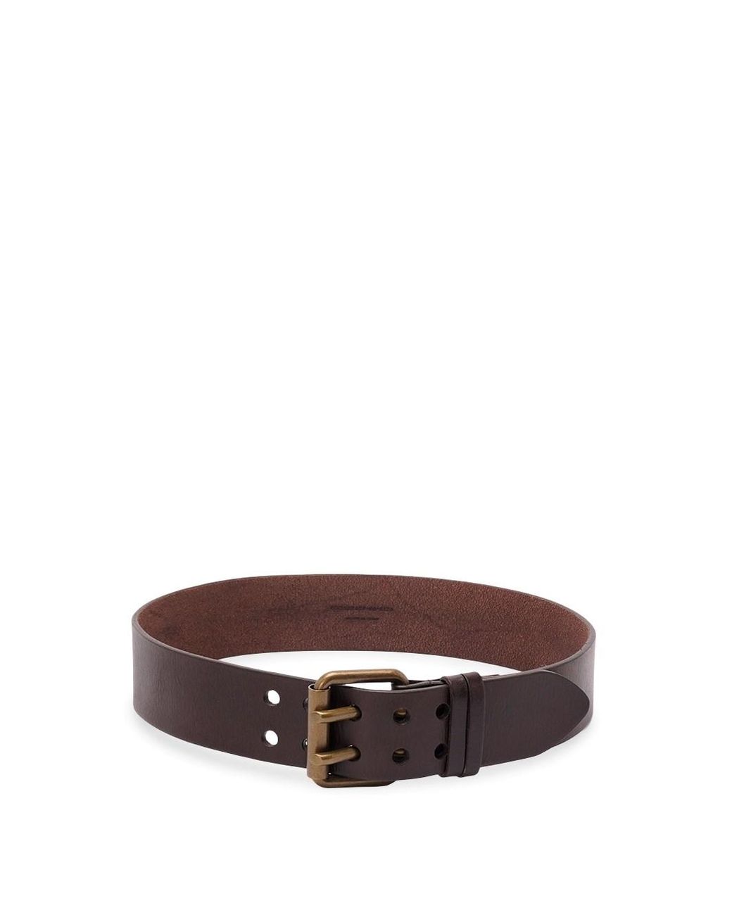 Saint Laurent Brown 'Ysl' Belt