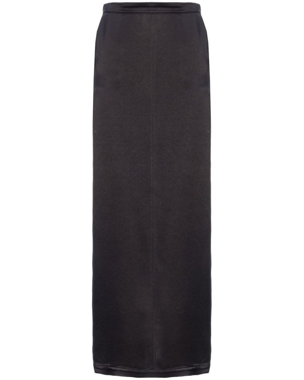 Pinko Black Grolla Long Skirt With Slit