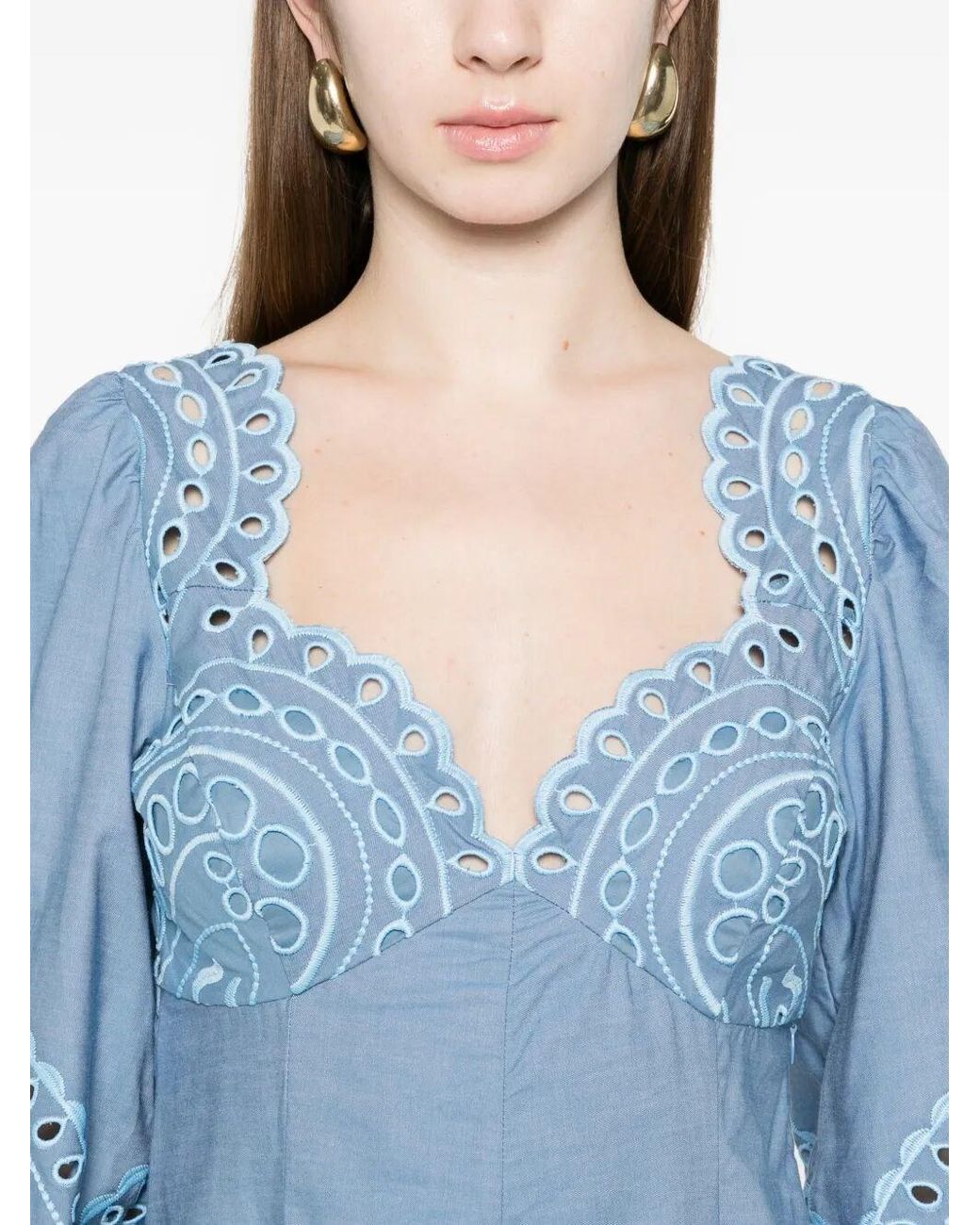 Charo Ruiz Blue 'Corbin' Long Dress