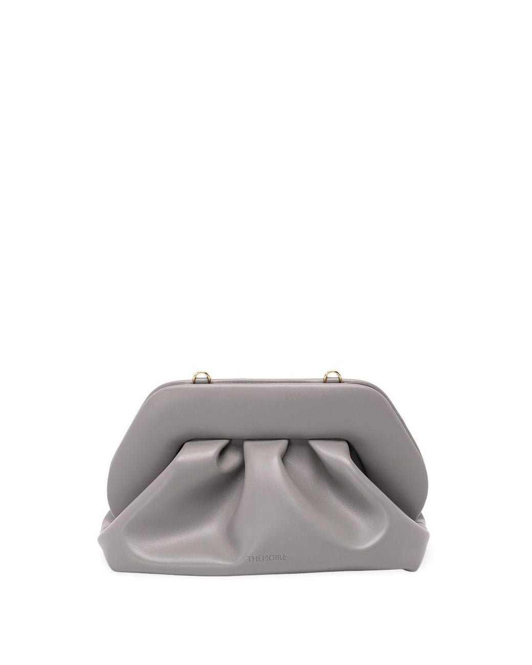 THEMOIRÈ Gray Bios Medium Vegan Fabric Clutch