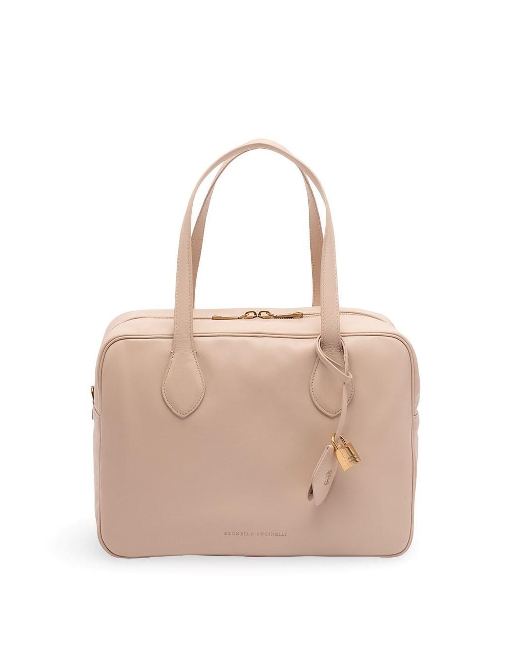 Brunello Cucinelli Natural Shoulder-Strap Bag