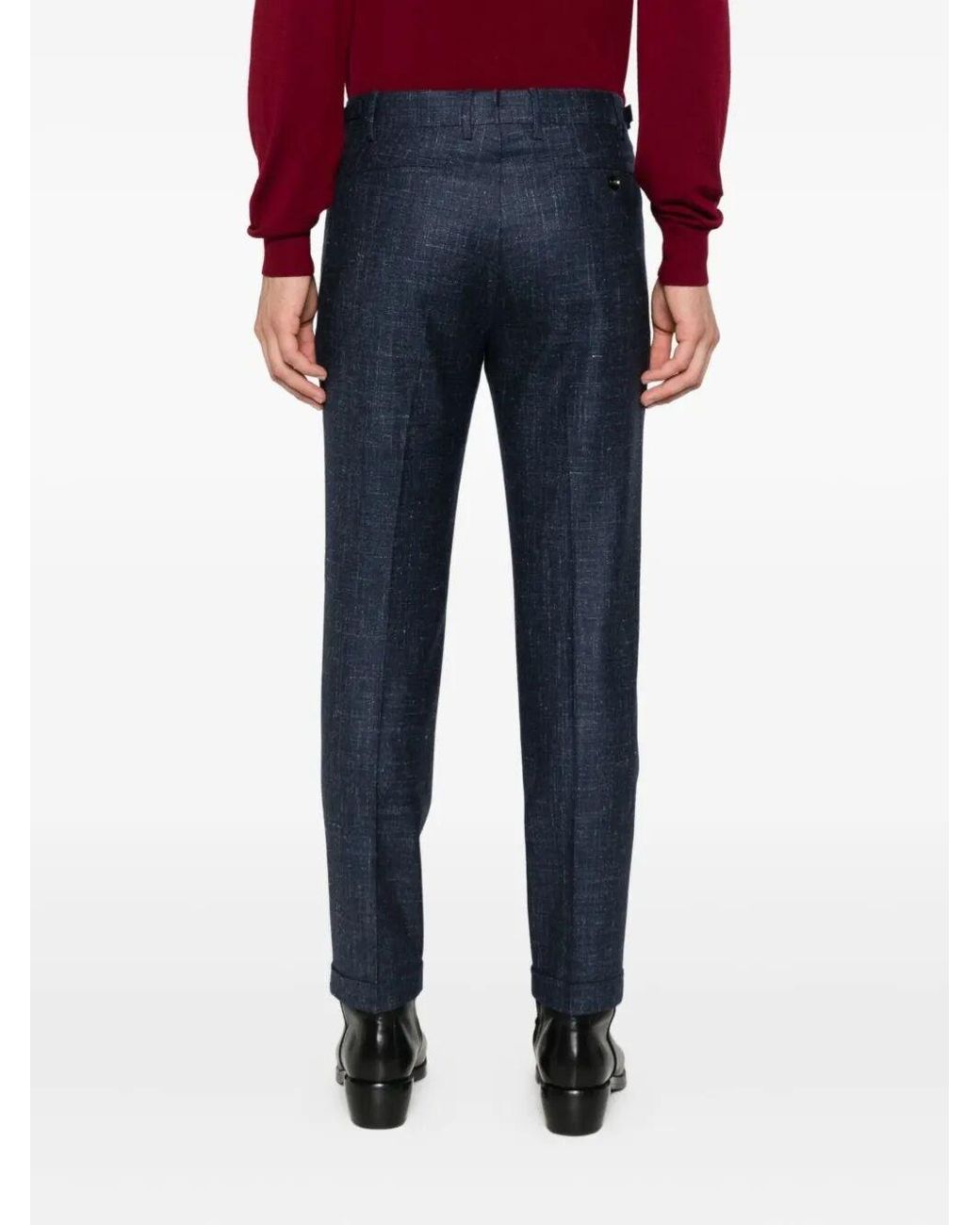 Berwich Blue Pants for men