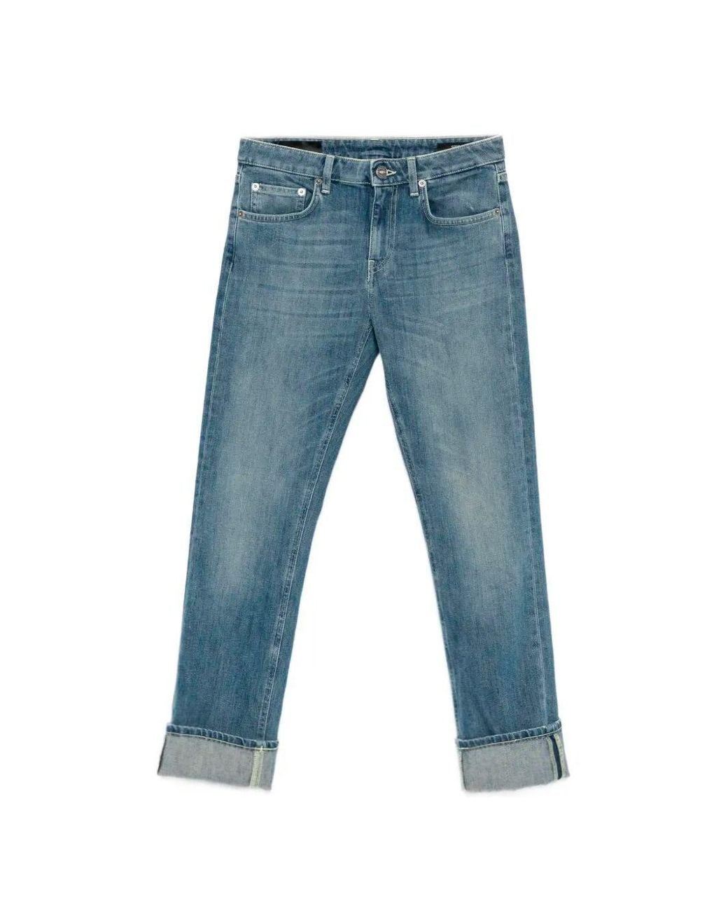 Dondup Blue 'Coco' Slim 5-Pocket Jeans