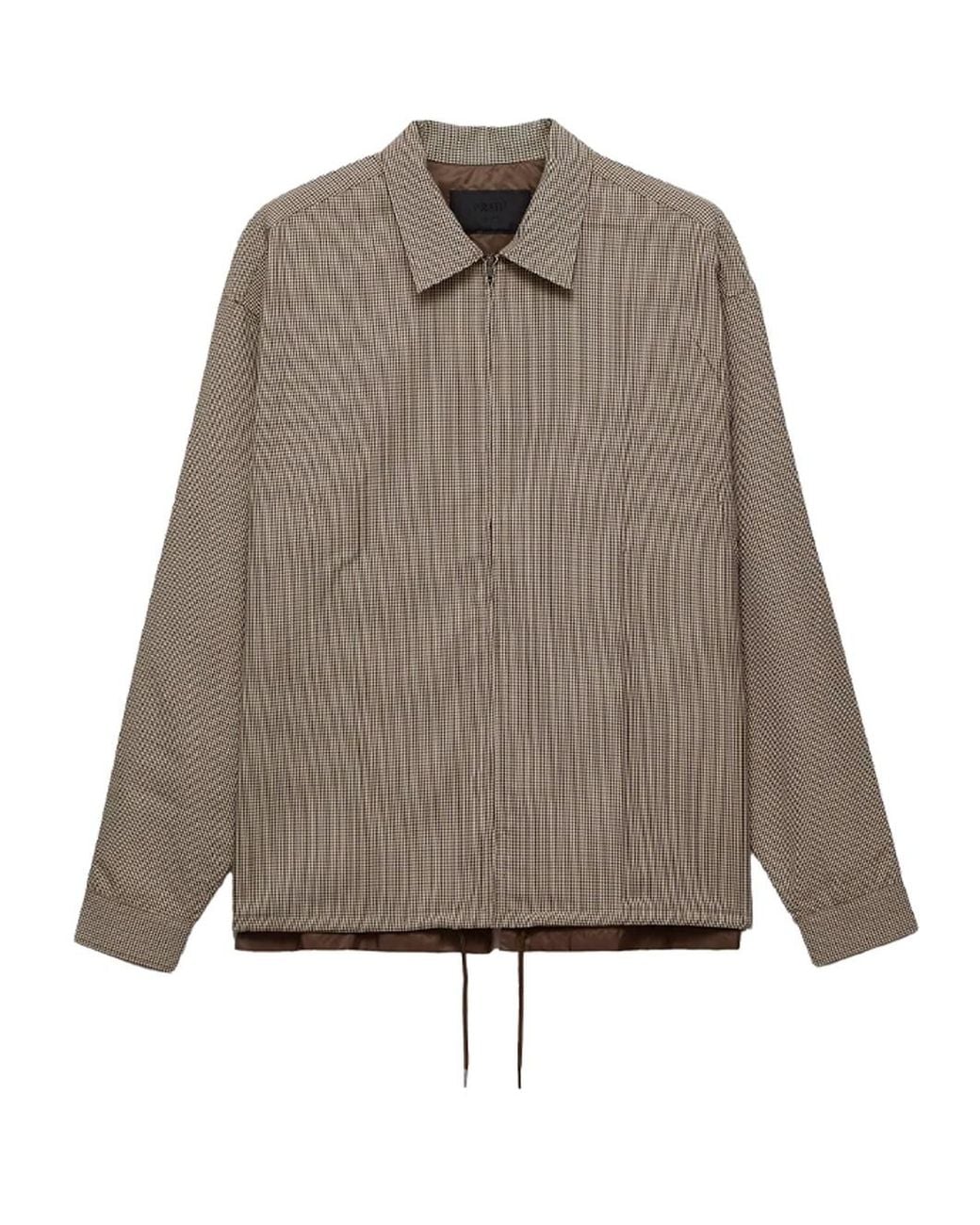 Prada Brown Cord Wool Shirt for men