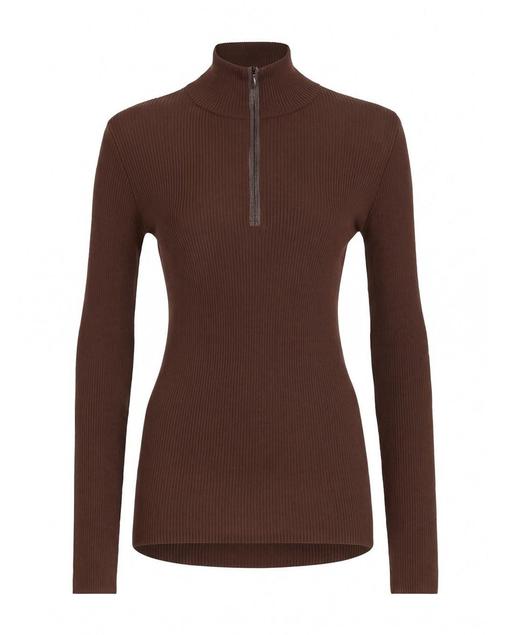 Brunello Cucinelli Brown Lightweight Sweater