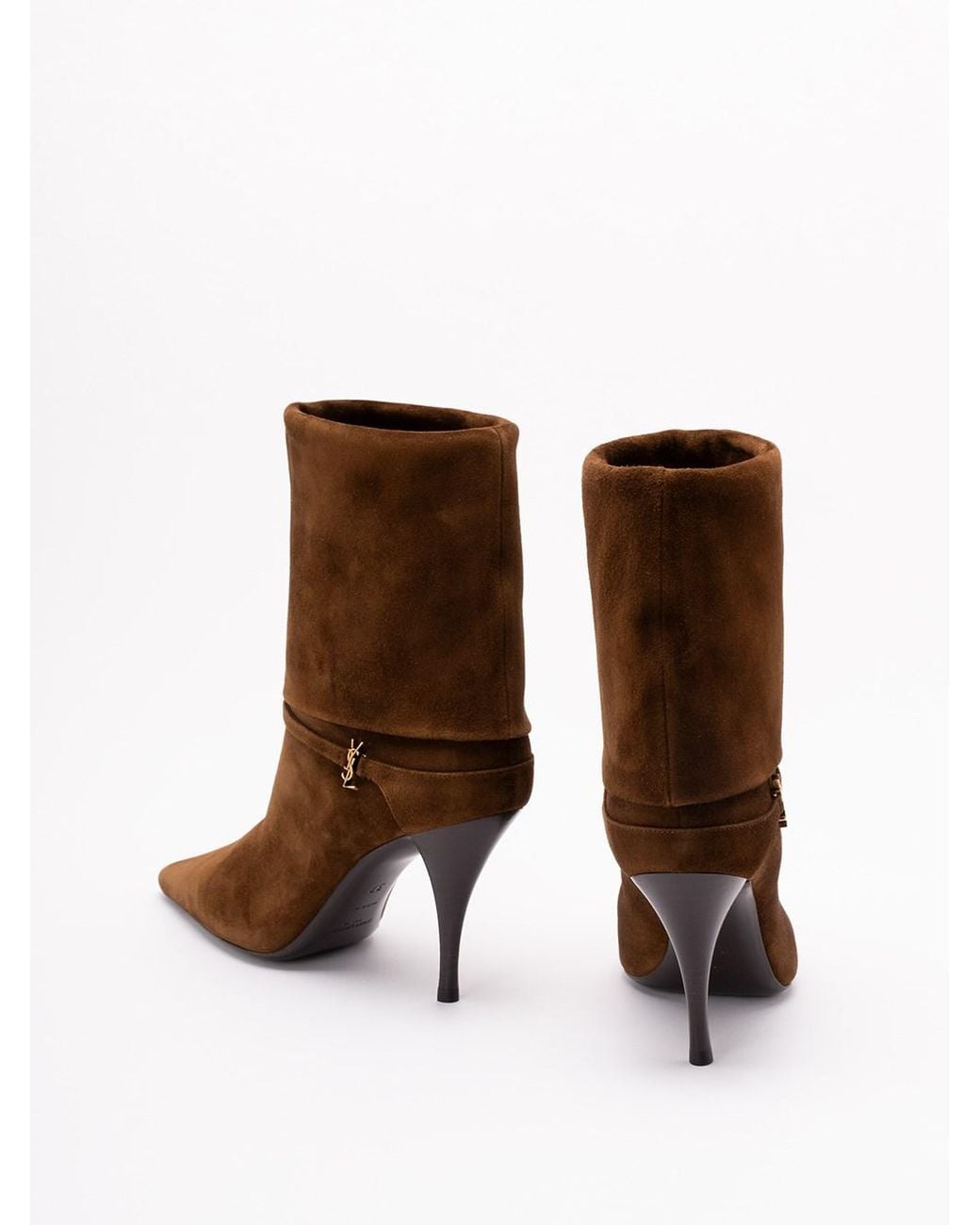 Saint Laurent Brown 'Niki' Boots