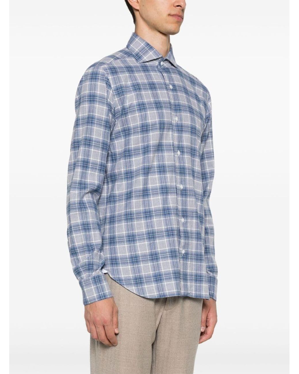 Barba Napoli Blue Shirt for men