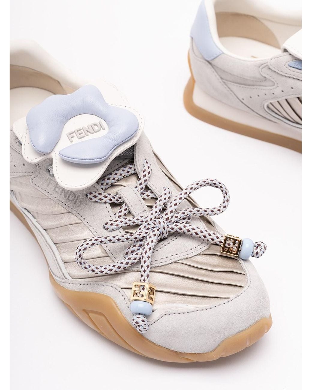 Fendi White 'Pulse' Sneakers
