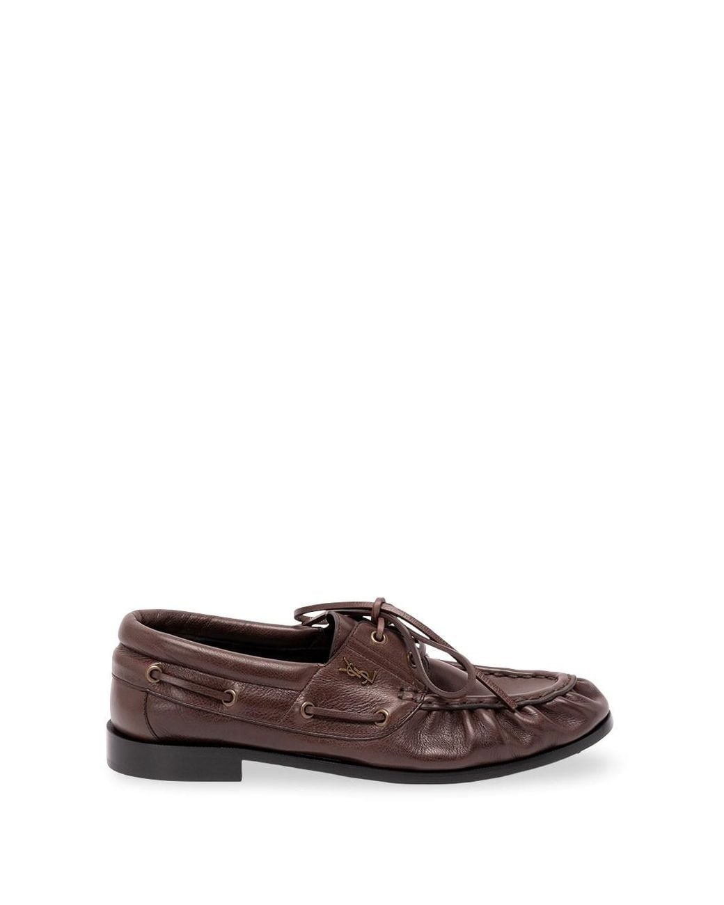 Saint Laurent Brown 'Mag' Loafers for men