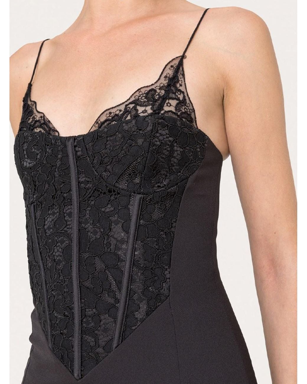 Nissa Black Evening Dress
