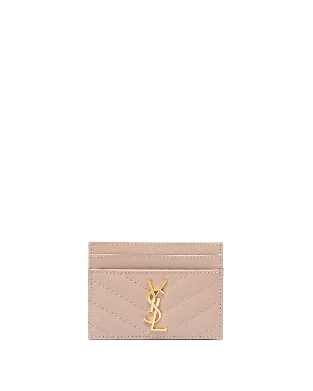 Saint Laurent Pink 'Cassandre' Card Case