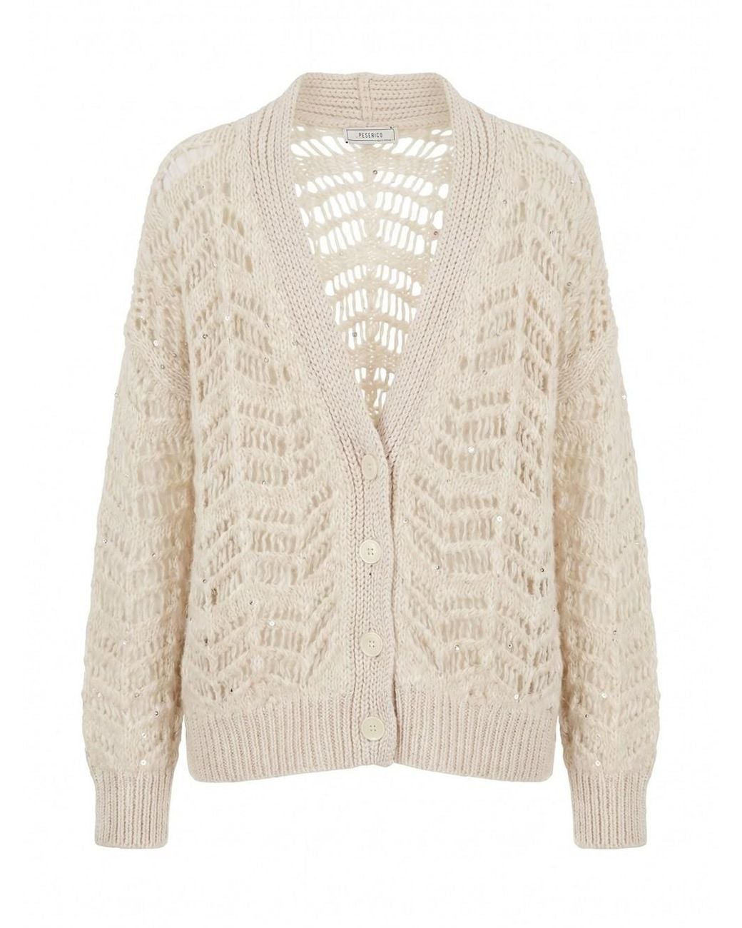 Peserico White Cardigan