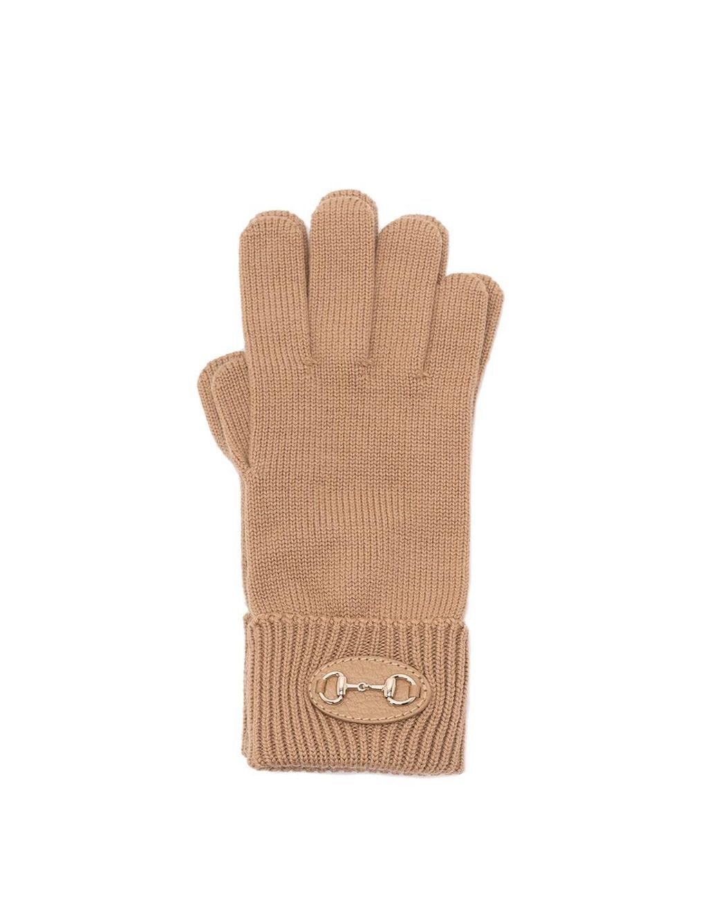 Gloves di Gucci in Natural
