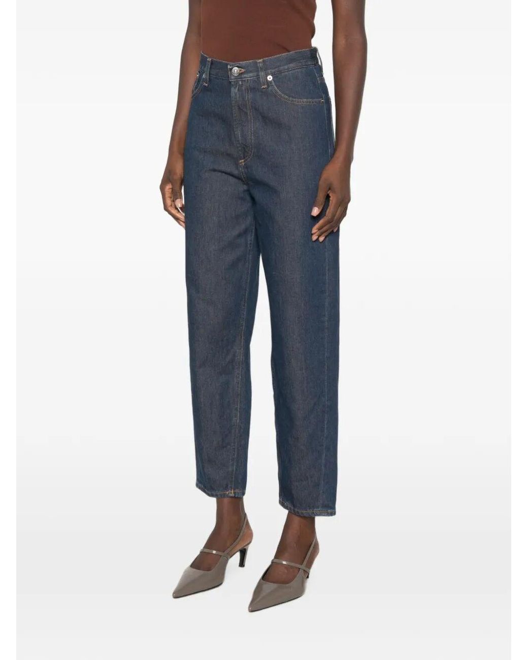 Dondup Blue 'Bessie' Loose 5-Pocket Jeans