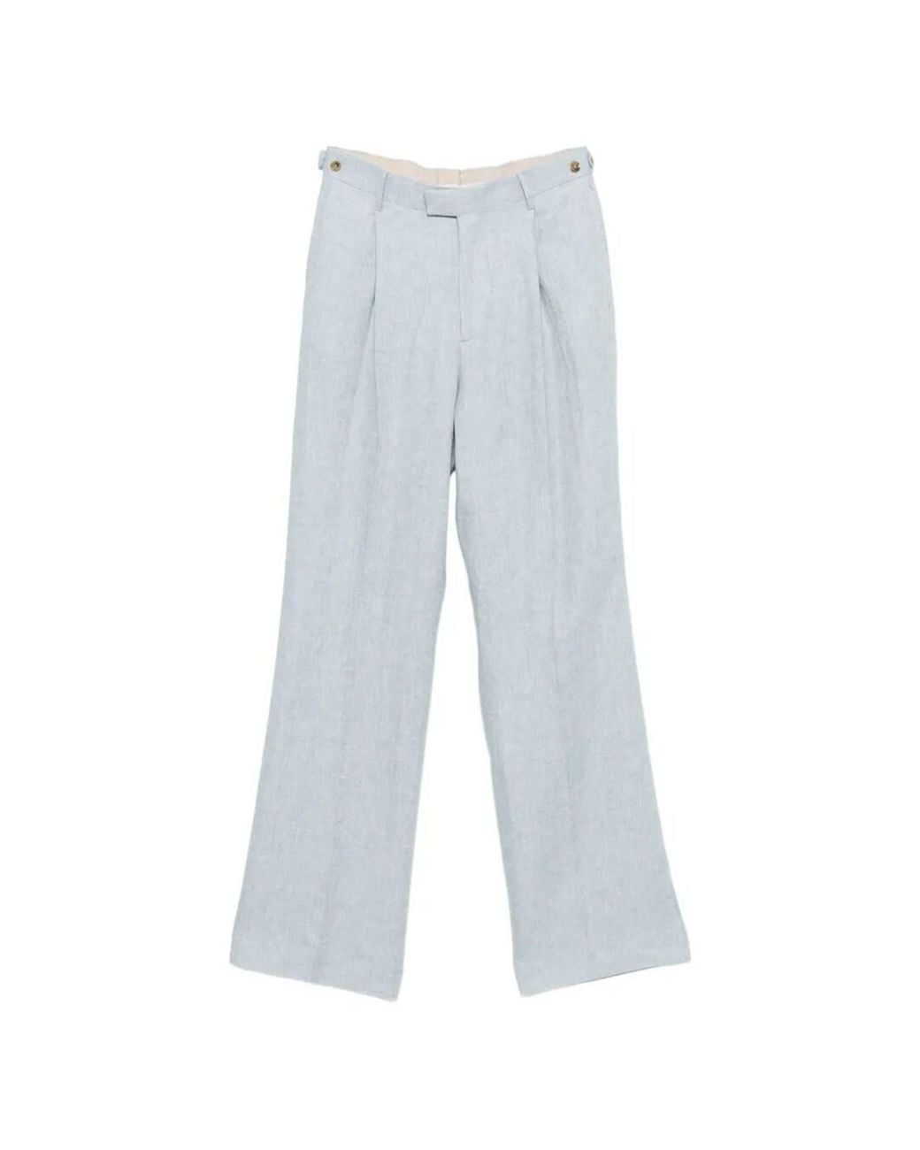 Berwich White High-Waisted Pants