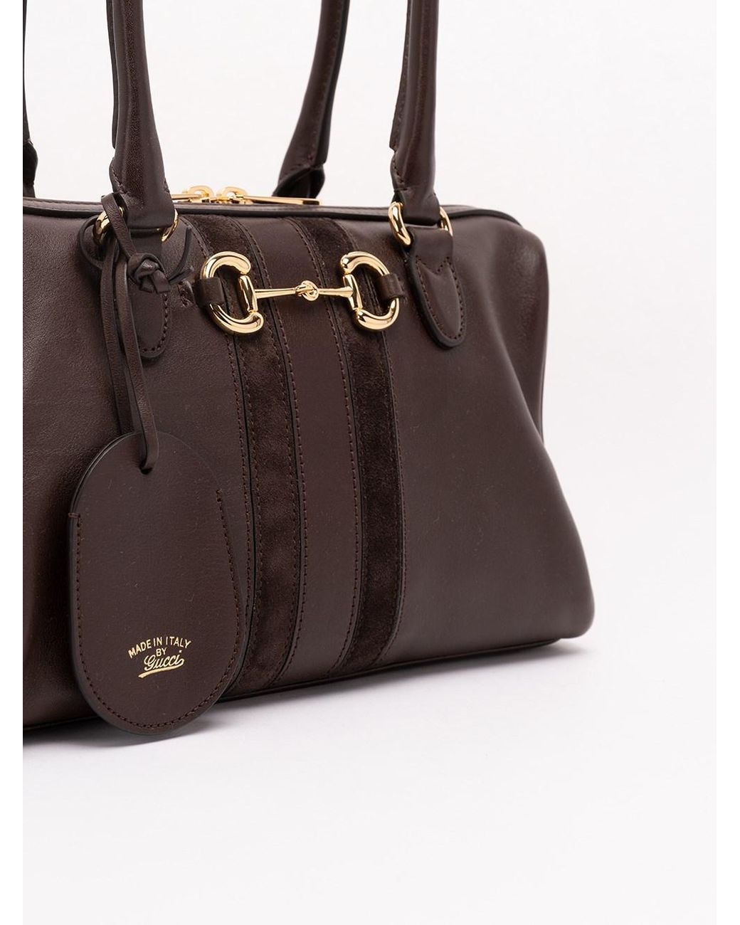 Gucci Brown Borsetto Medium Boston Bag