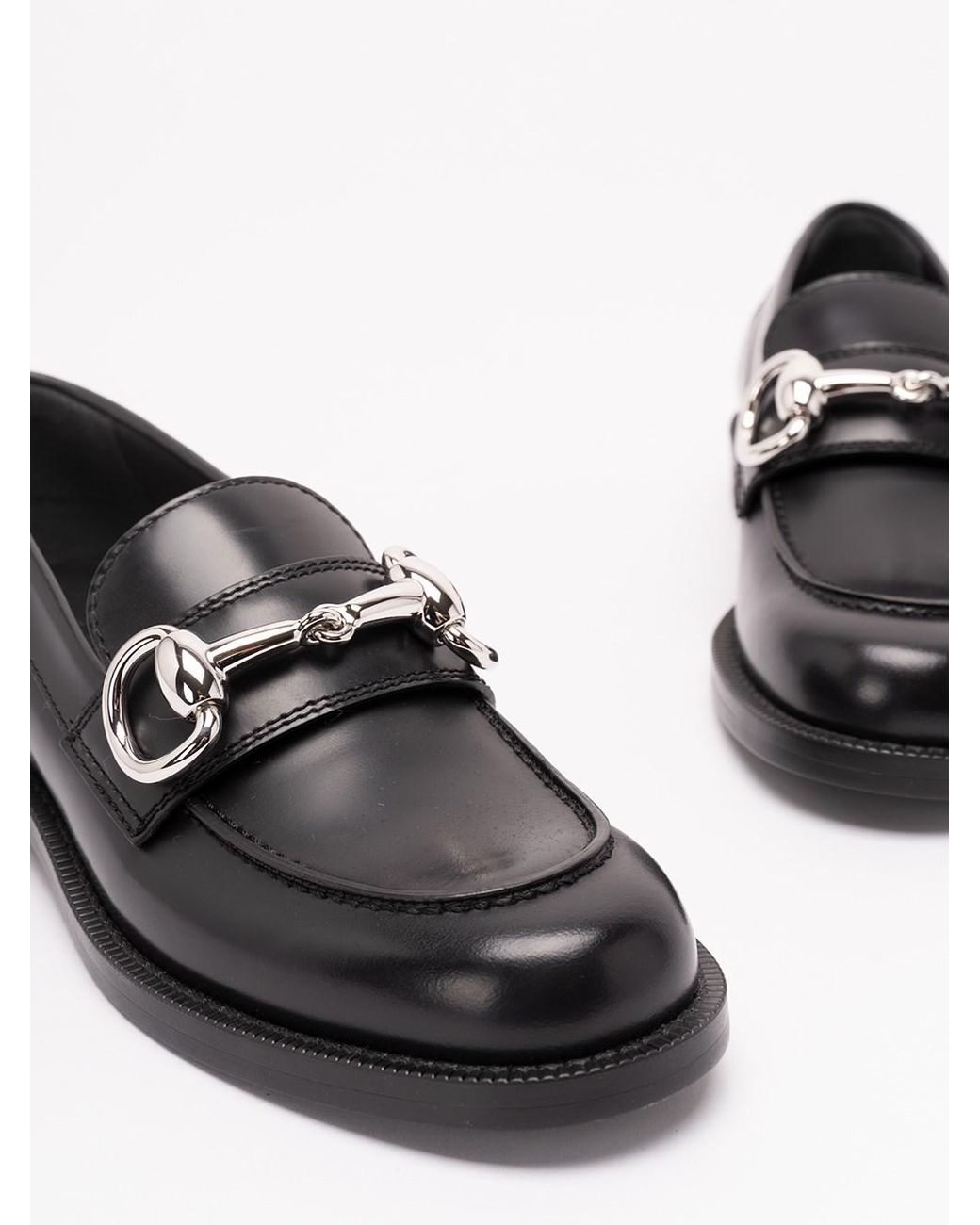 Gucci White Boulevard Loafers