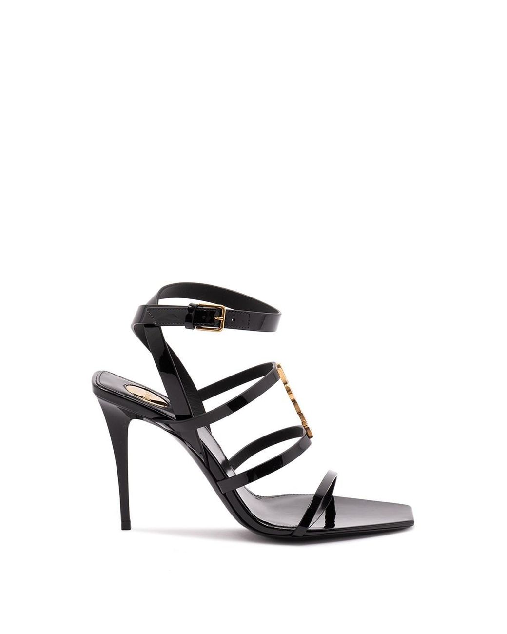 Saint Laurent White Cassandra Sandals
