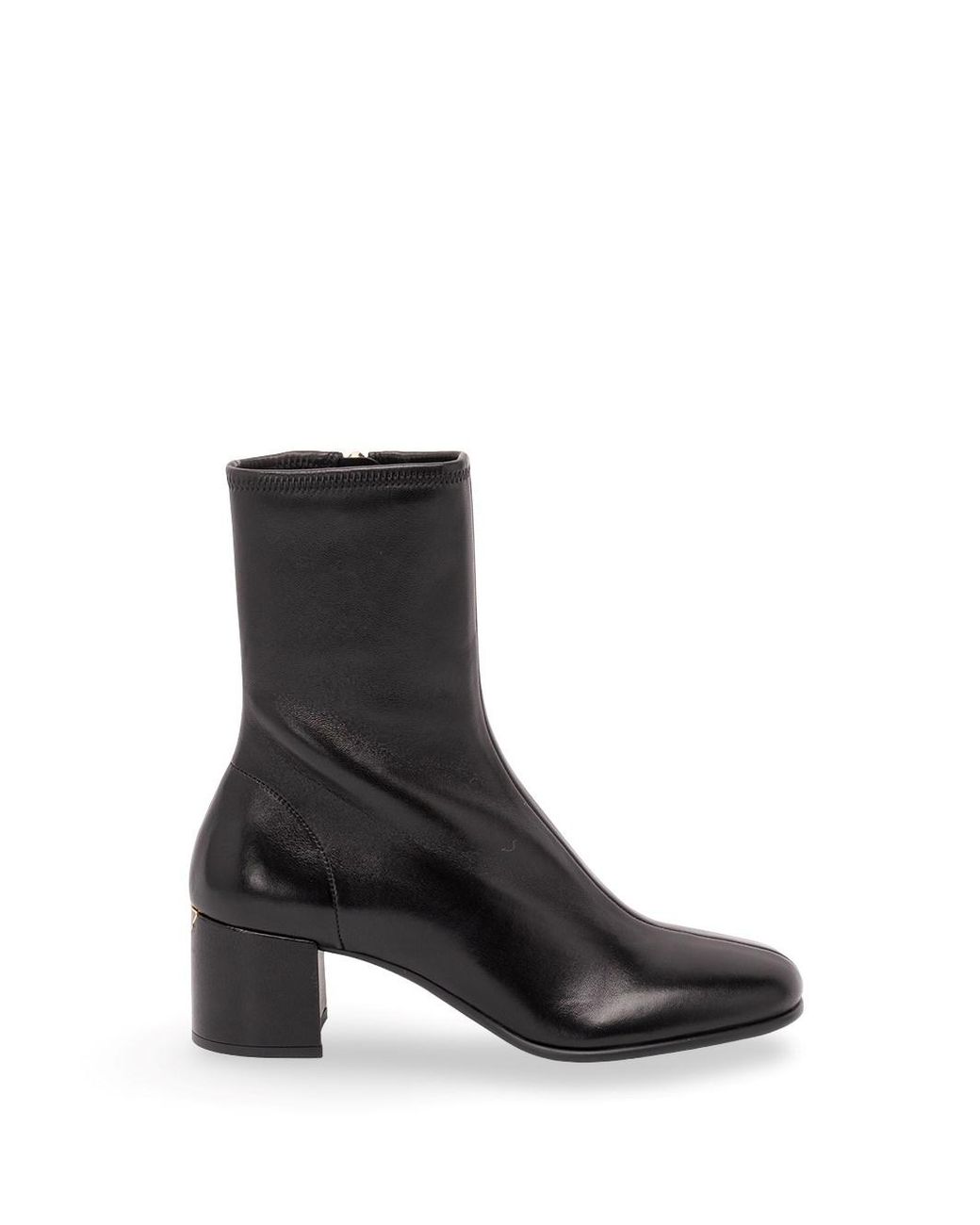 Prada Black Stretch Nappa Leather Booties