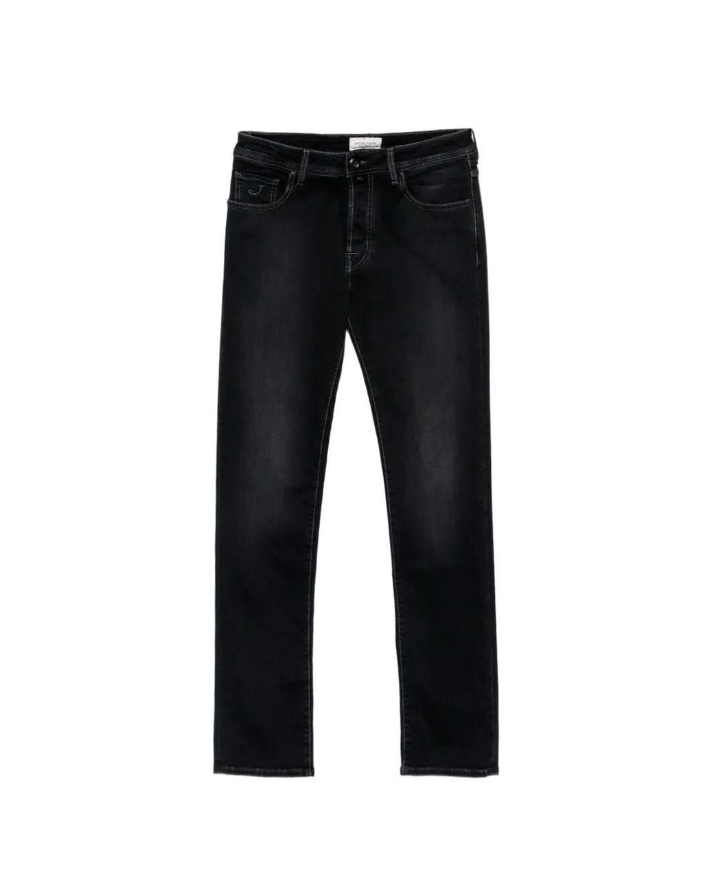 Jacob Cohen Black 'Bard' Slim Fit 5-Pocket Pants for men